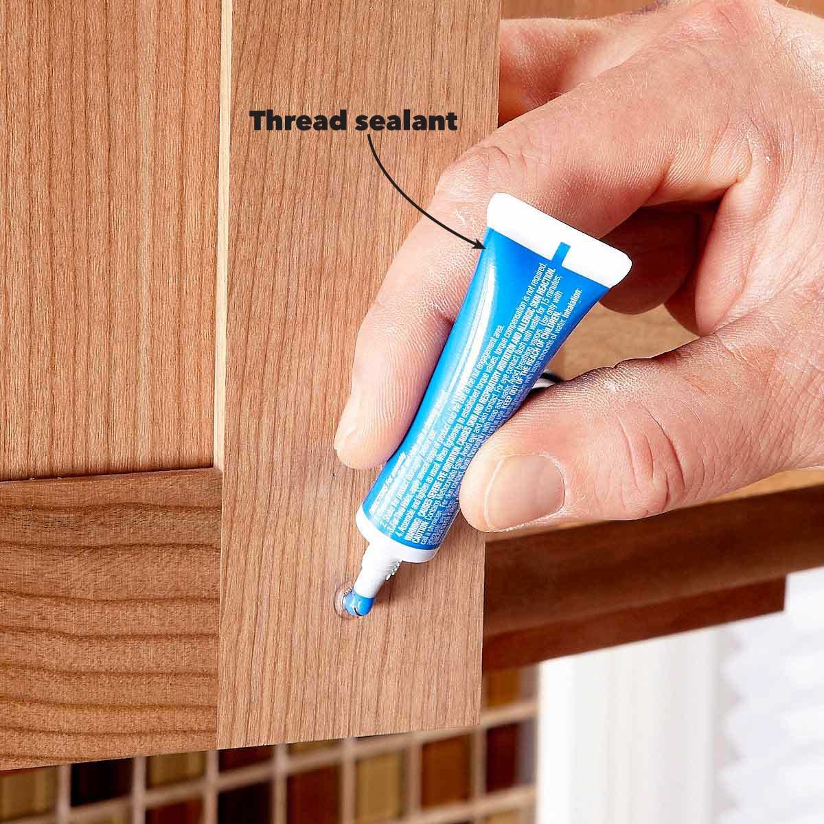 Use Thread Sealant to Keep the Screws Tight