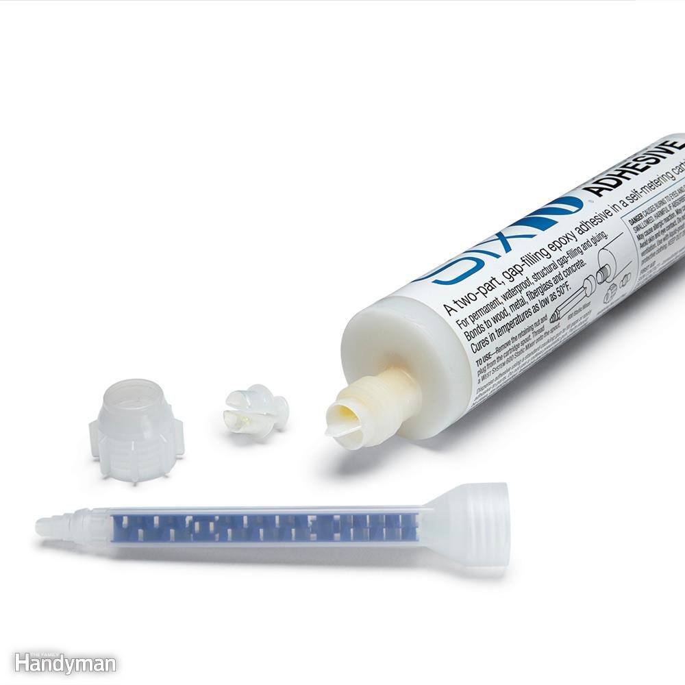 Try Epoxy in a Tube for No-mix, No-sag Repairs