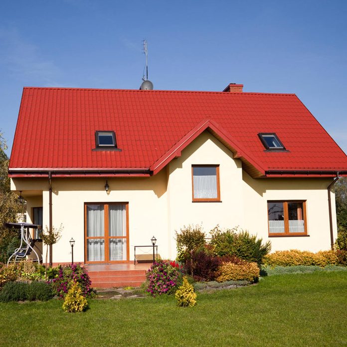 red roof shingles