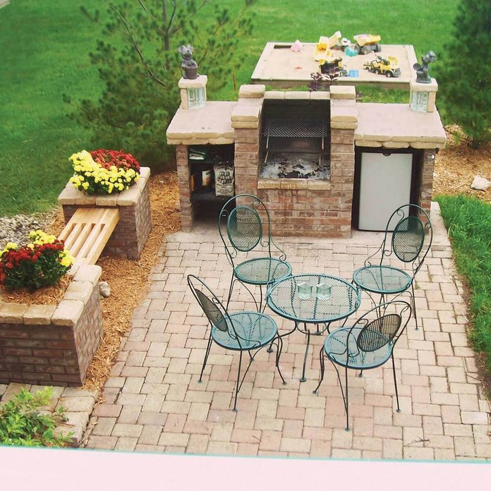 open fire barbecue