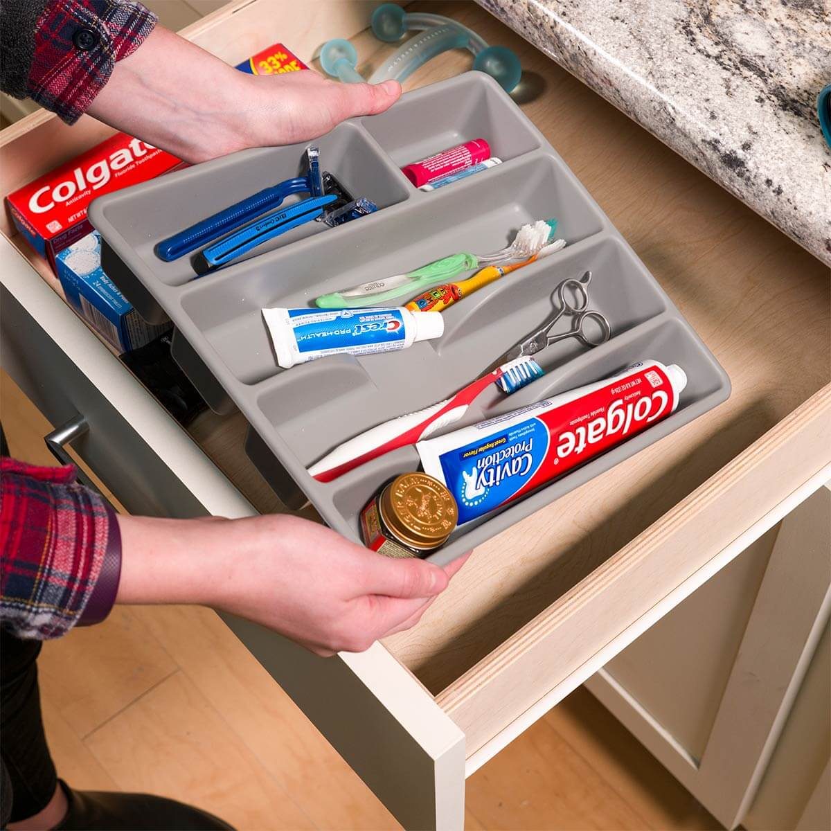Bathroom Drawer Insert from the Kitchen