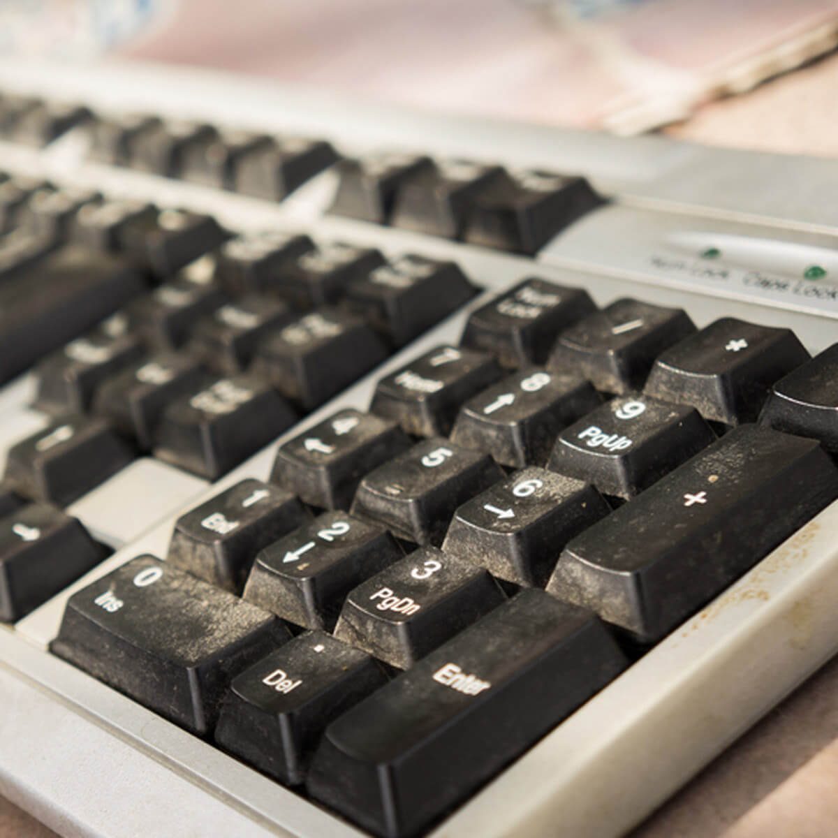 dirty dusty keyboard