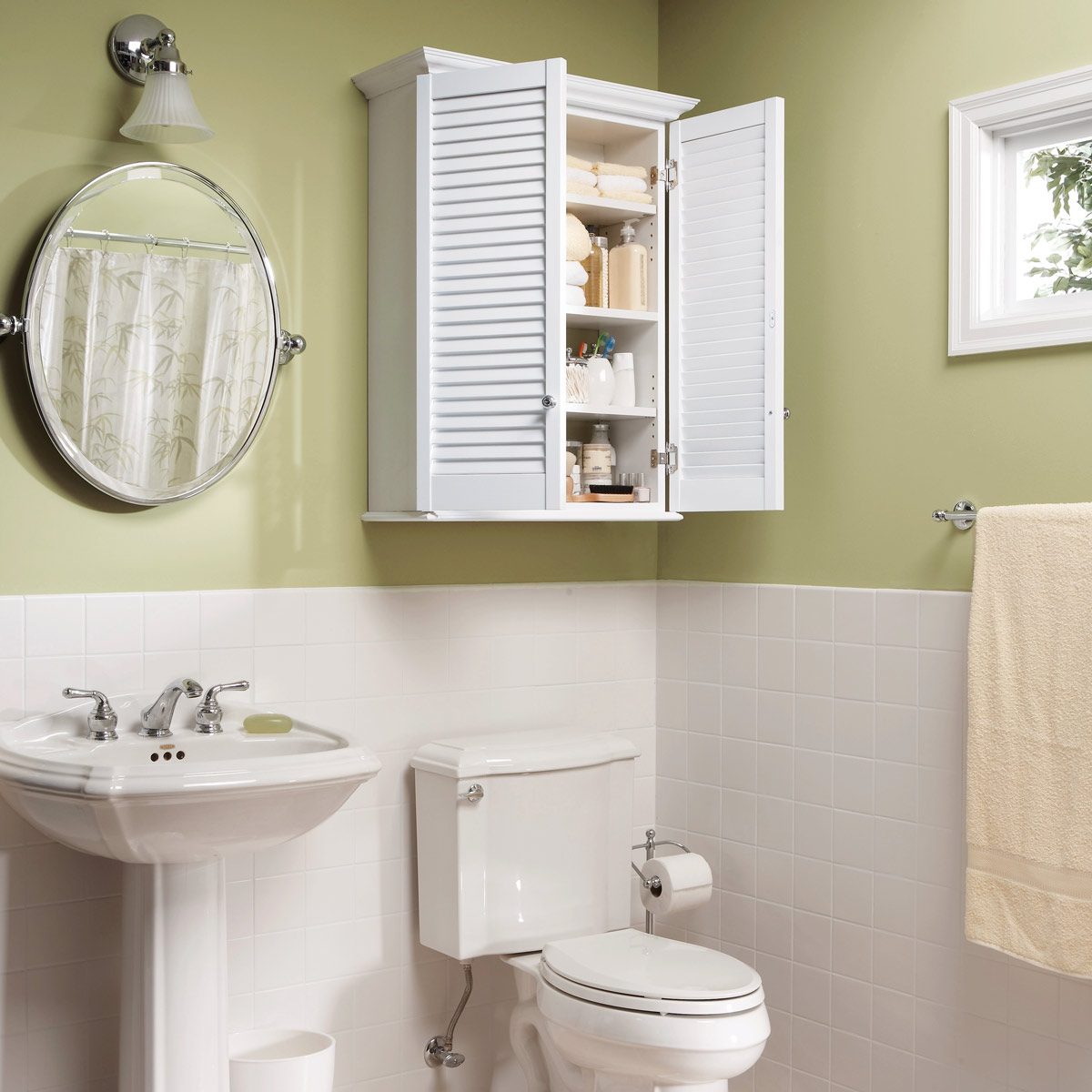 Create This Super-Simple Bath Cabinet
