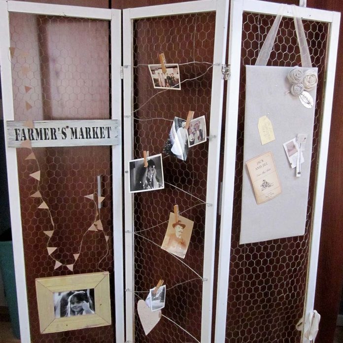 chicken wire room divider