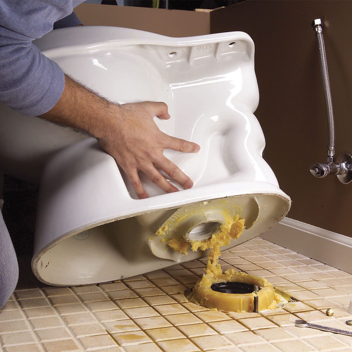 replace a toilet