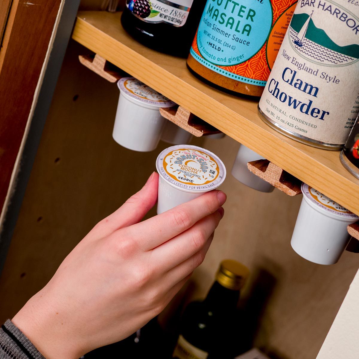 DIY Small Kitchen Coffee Storage and Organization