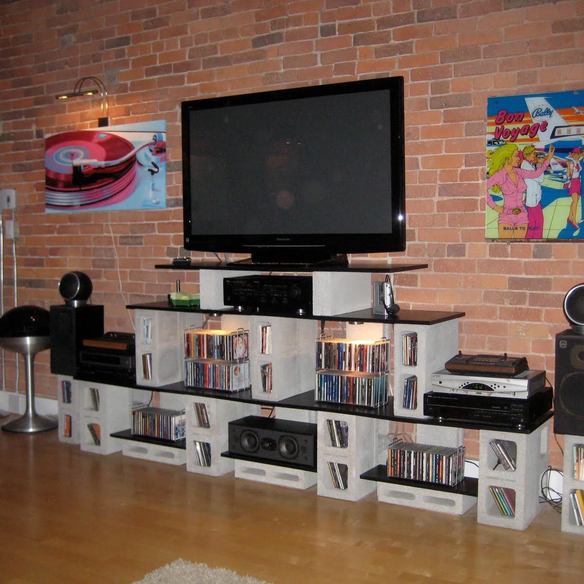 cinder-block tv-stand