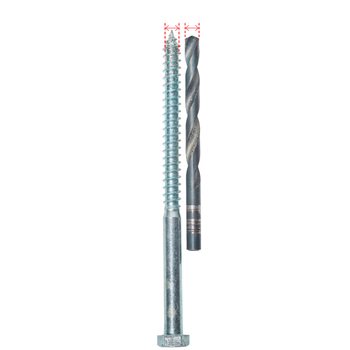 A metal screw and a drill bit stand side by side, showcasing their distinct shapes and features against a plain background.