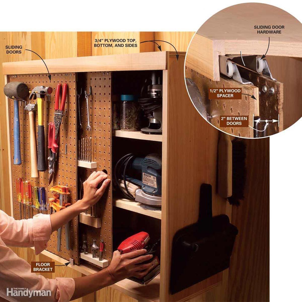 pegboard storage