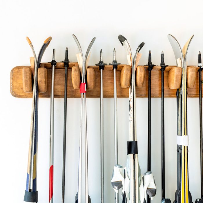 DIY ski holder