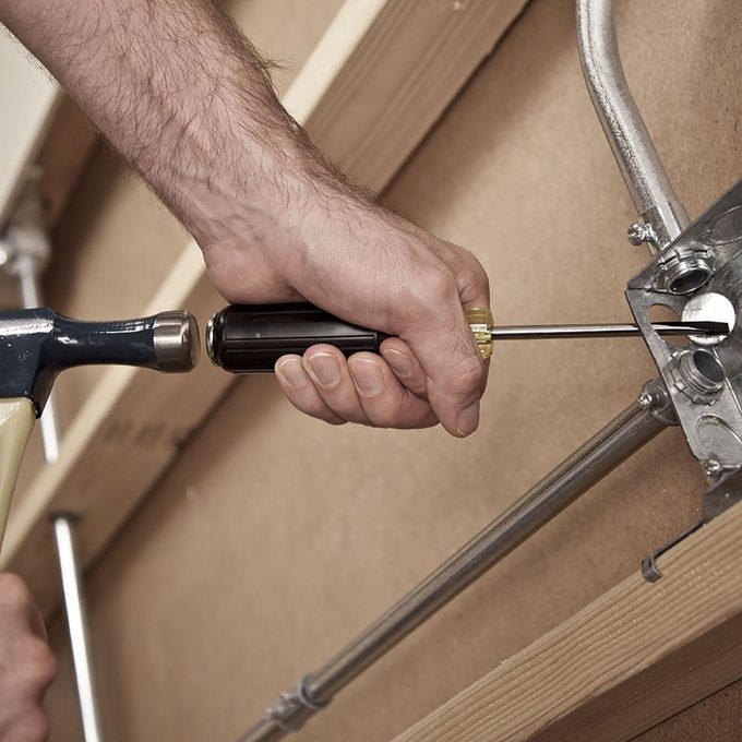 Strike the back Striking the back of a demo screw driver | Construction Pro Tips