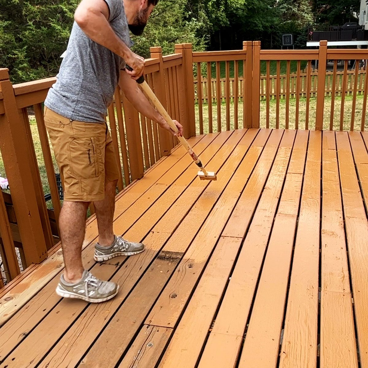 Coat entire length of the board
