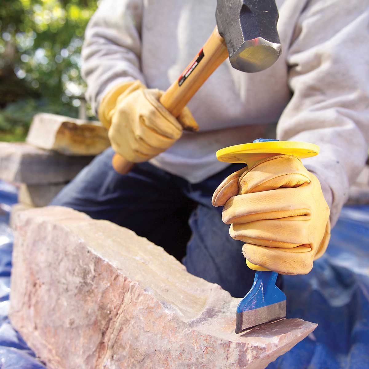 Trim stones to fit
