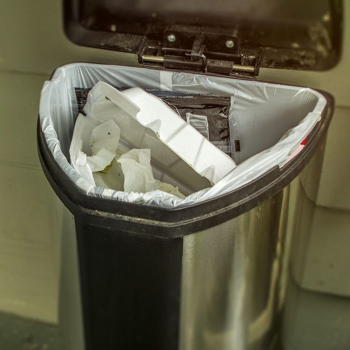 smelly garbage can