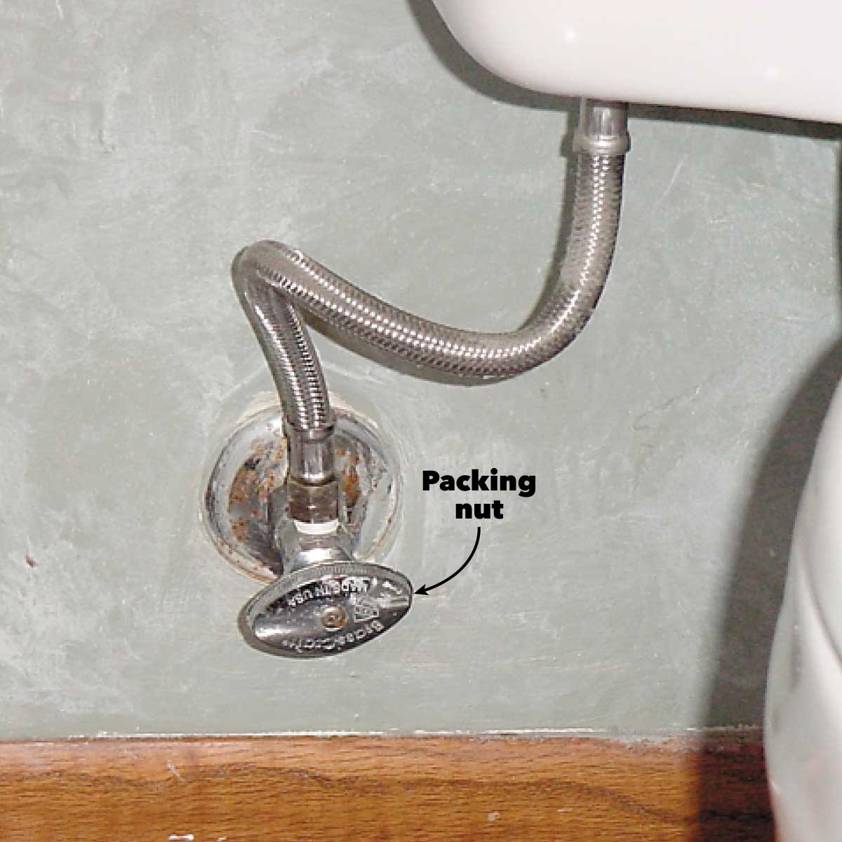 supply stop for a toilet