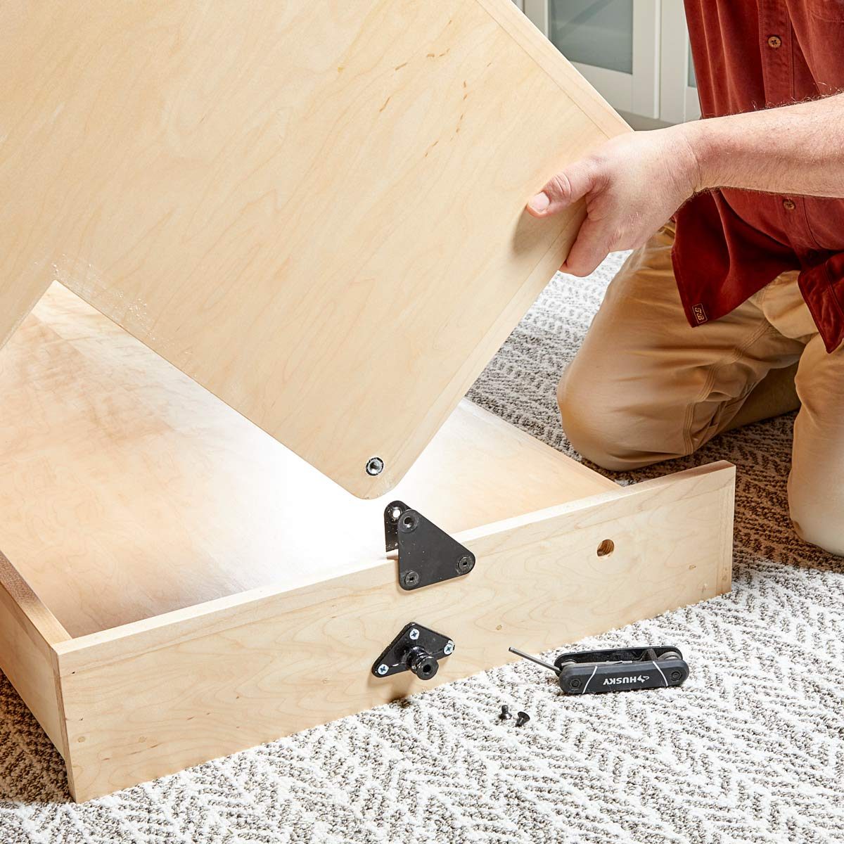 attach bed to desk