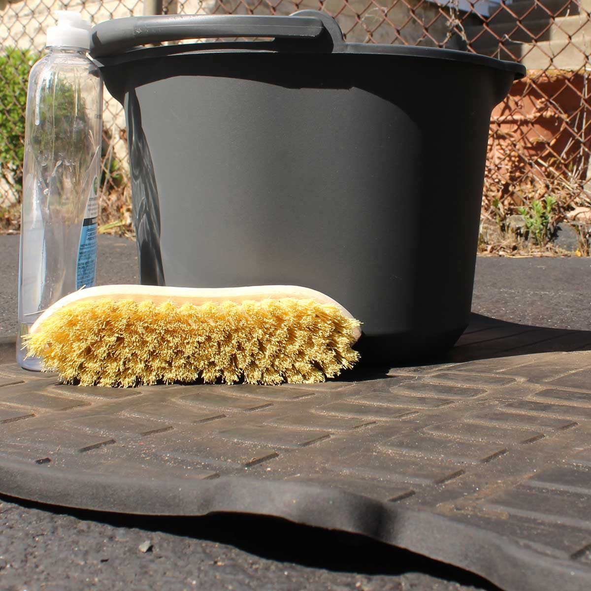 Soap for cleaning car mats