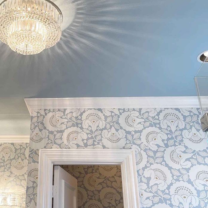 blue ceiling paint