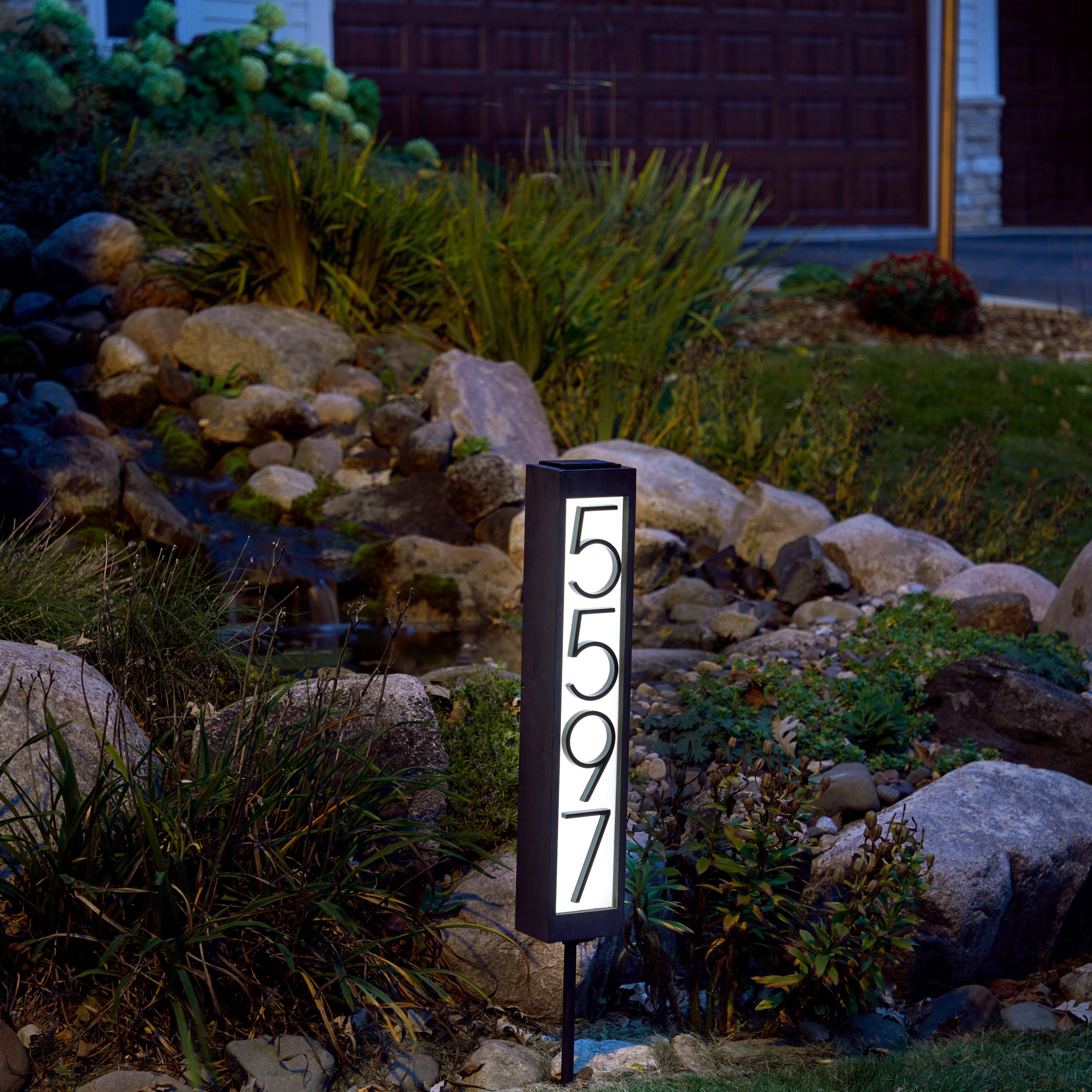 Solar Powered House Numbers Led2
