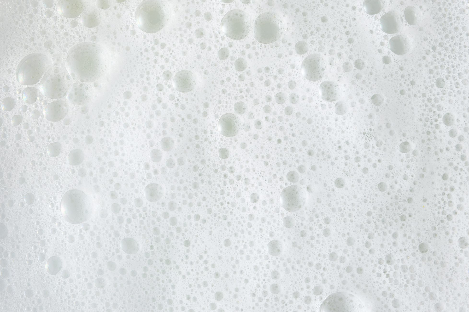 White soapy foam