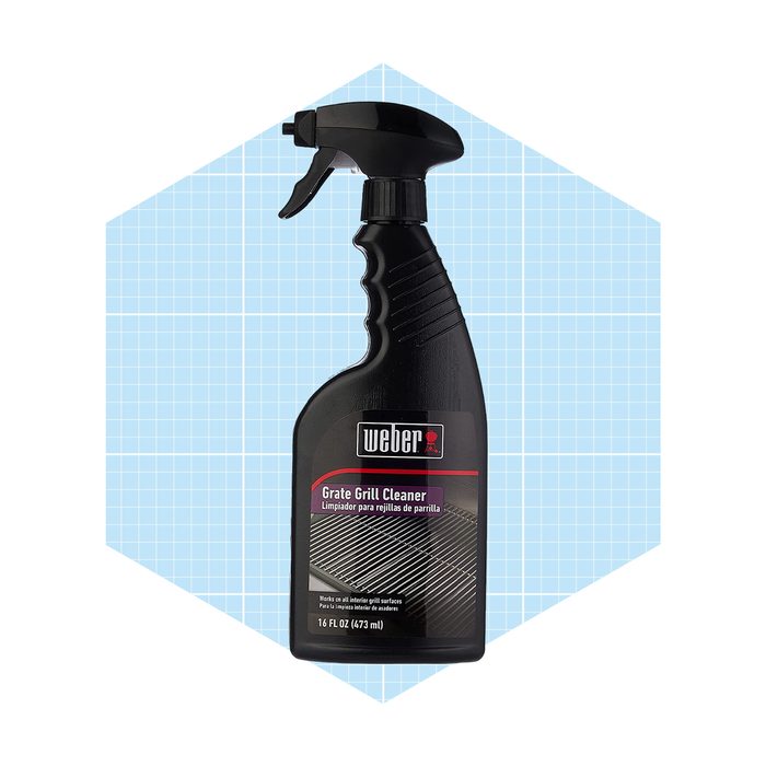 A black spray bottle labeled 