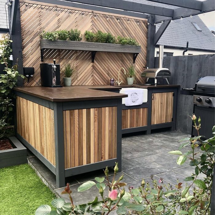 Petite Pergola With Privacy Via @our Regent Home Instagram