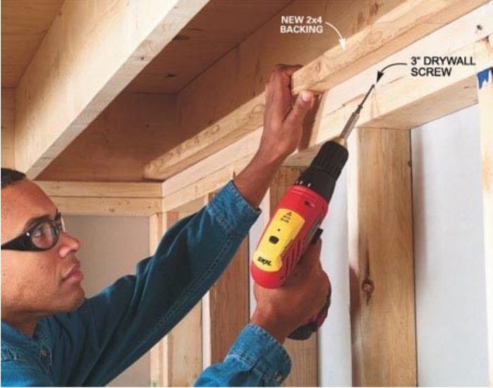 Add Backing For Drywall
