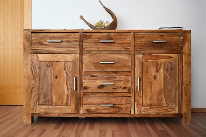 Old solid wood furniture