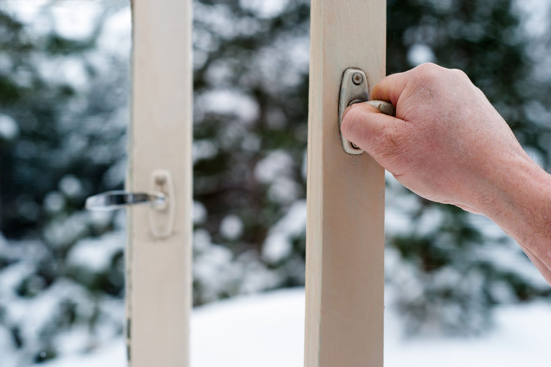 Opening the window during winters