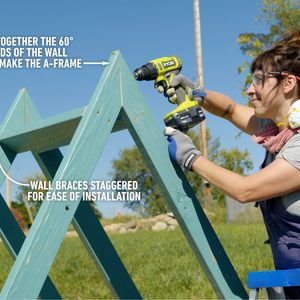 How To Build A Playhouse - Secure the framing to the platform