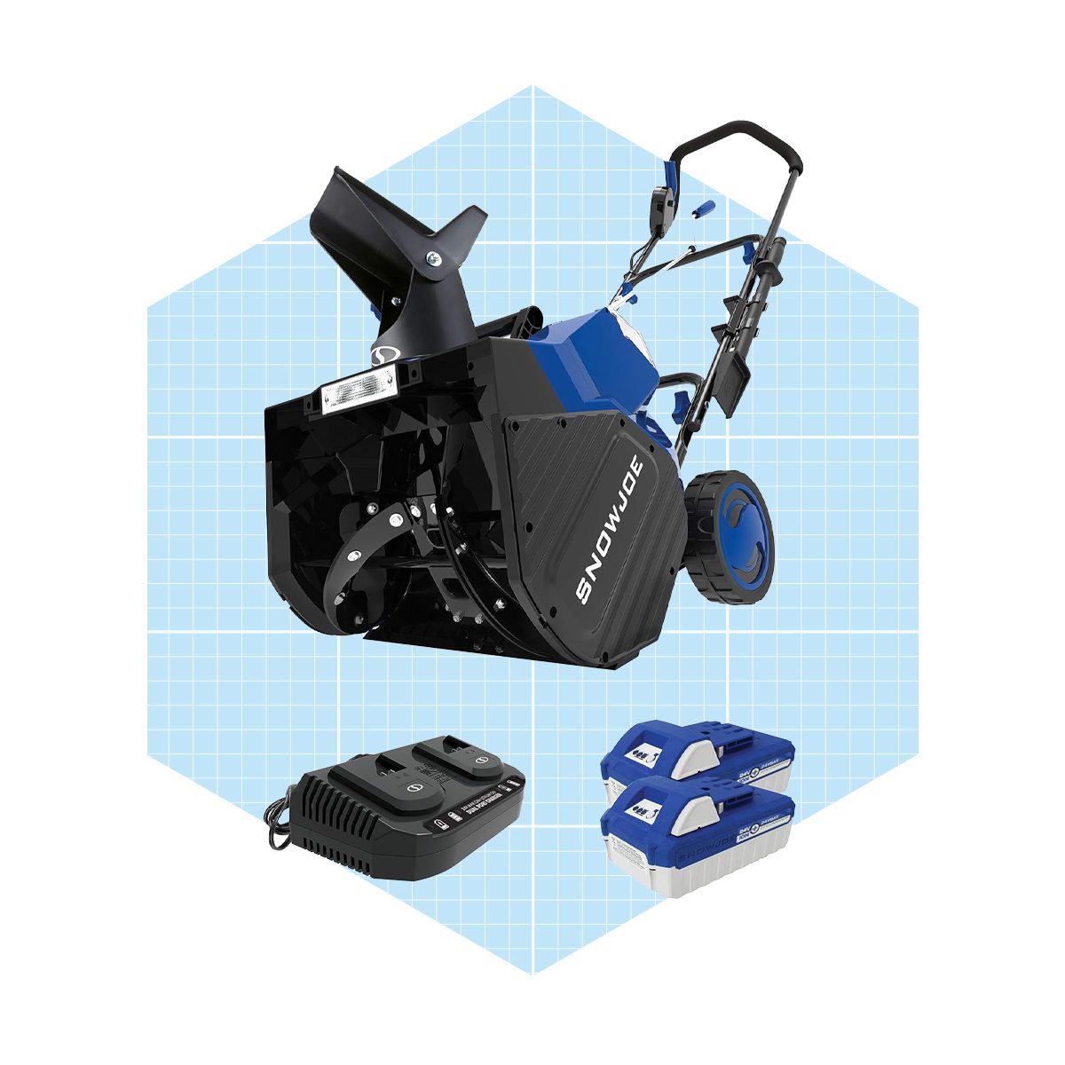  Snow Joe 24v X2 Sb18 18 Inch, 48 Volt Ionmax Cordless Snow Blower Kit