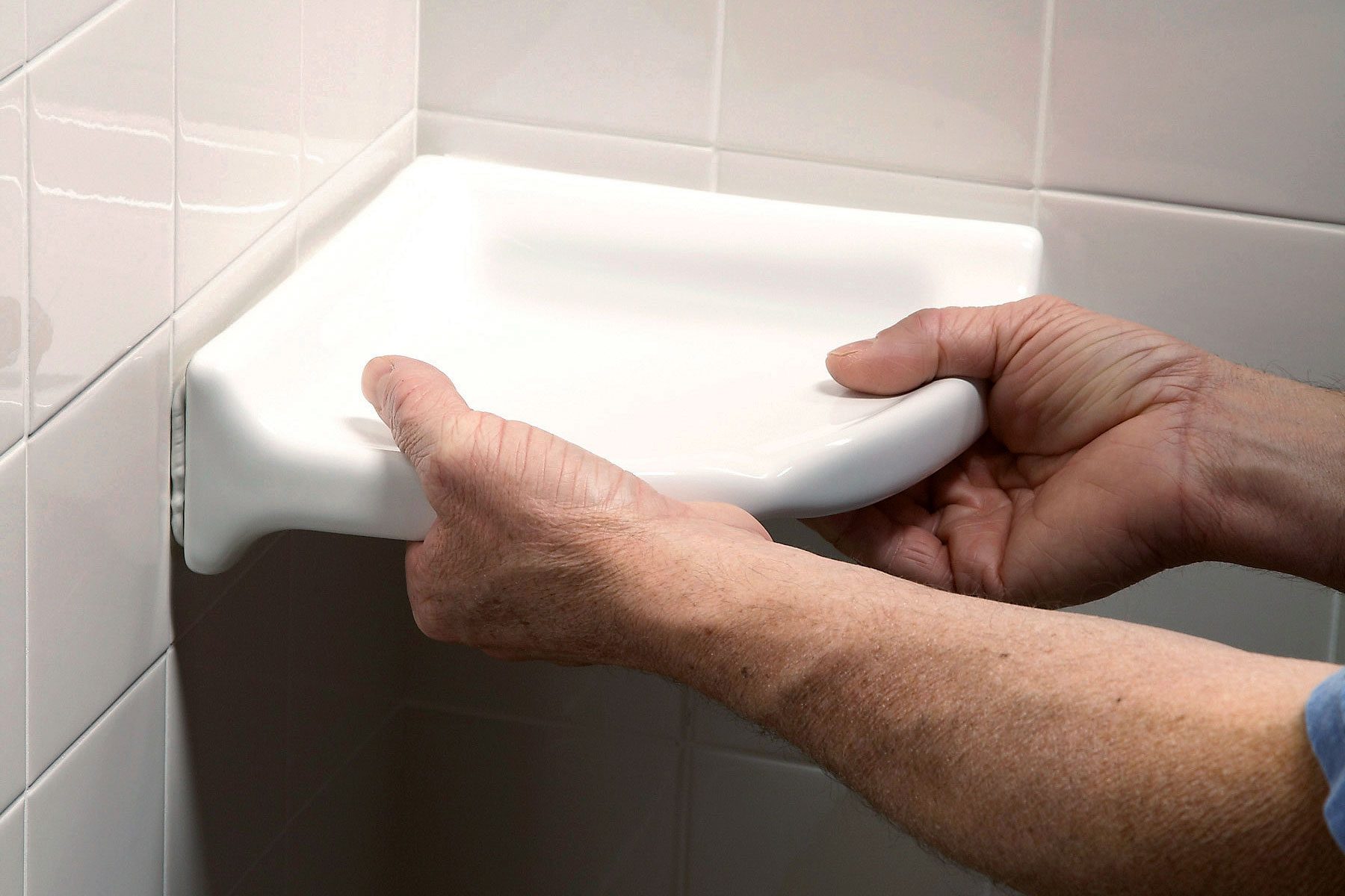 How to Install a Corner Shelf in a Shower