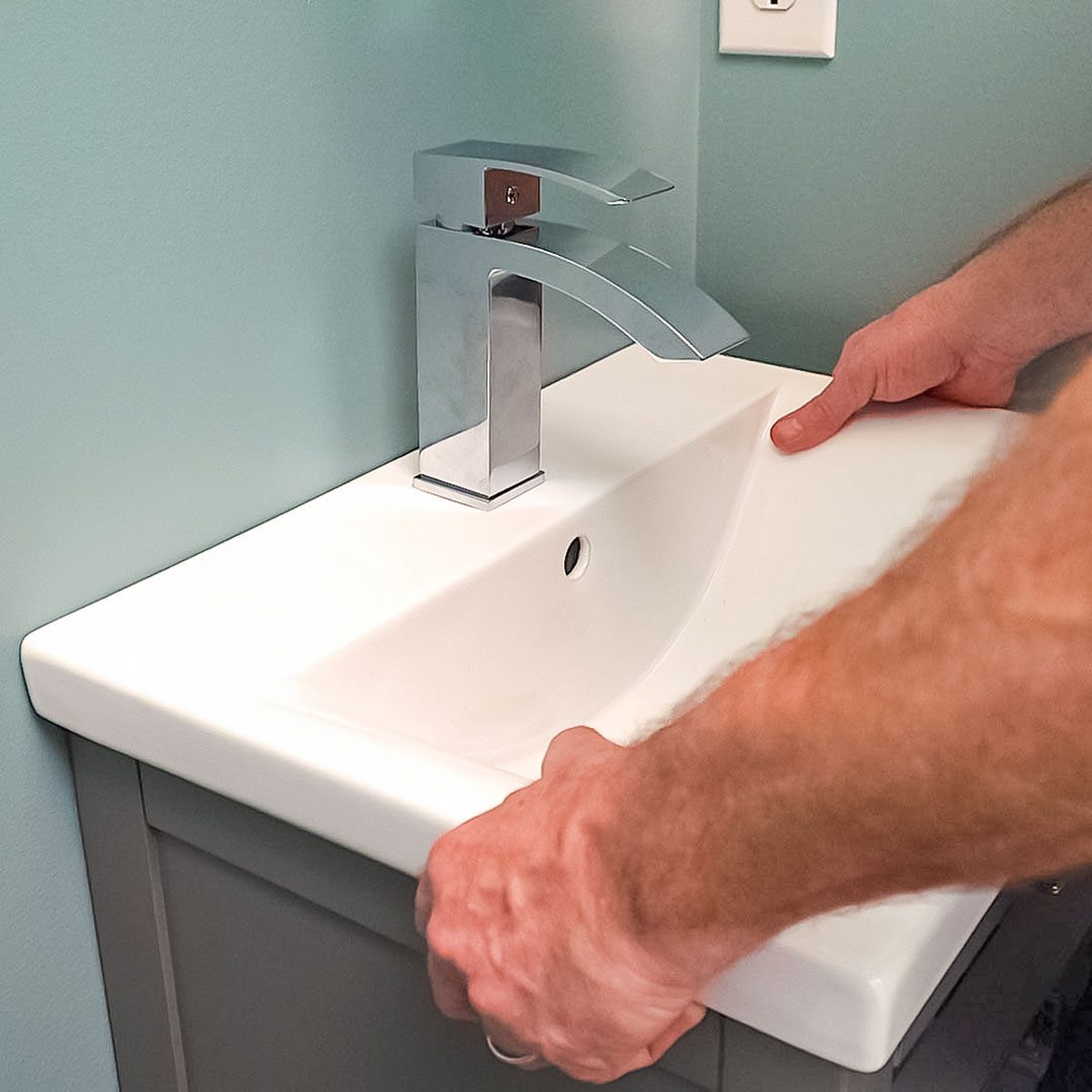 How To Install A New Bathroom Vanity And Sink