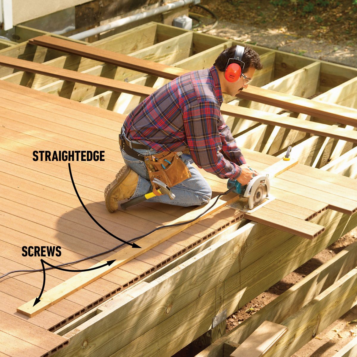 Cut in stair nosing