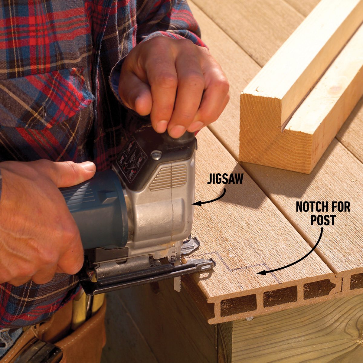 Notch for the posts
