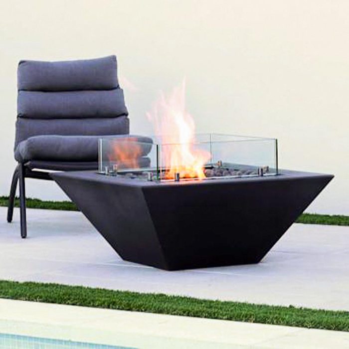 Wedge Square Bioethanol Fire Pit