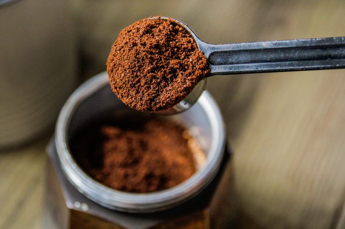 Ground coffee