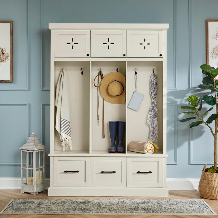Hall Tree With Storage Via Homedepot.com